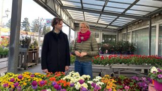 Ulrike Finck ist zu Gast in der Gärtnerei Rothe in Berlin-Zehlendorf (Bild: rbb)